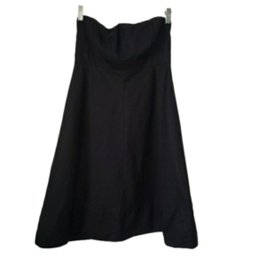 GAP Black strapless dress Women's Ladies empire cut wide bottom Size  6